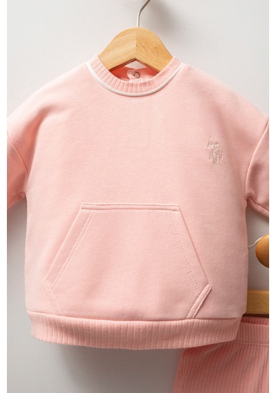 U.S. Polo Assn. Kız Bebek Pembe Takım Usb2738-c-v2 Pembe