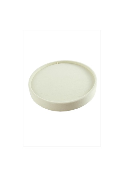 Yuvarlak - 466 - Ahşap Anfora Kumaş Piercing Küpelik 20 - Csmo-tex - Cm Krem Çok Renkli