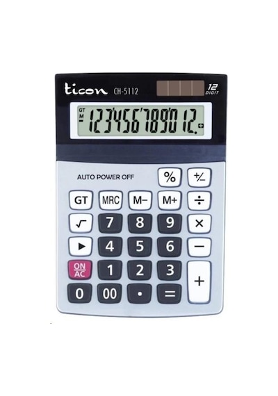 TİCON CH-5112.12 DIGIT.HESAP MAKİNESİ-318576