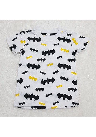 Wizzy Beyaz Batman Erkek Çocuk Tişört Beyaz