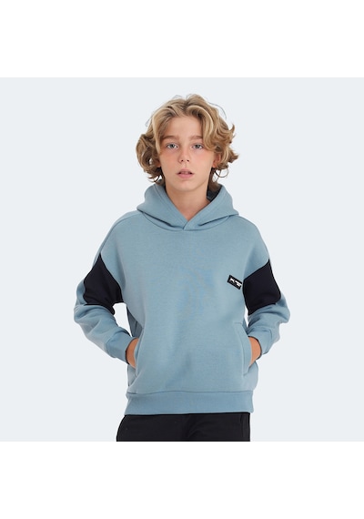 Slazenger LAYNE Çocuk Kapüşonlu Cepli Mavi / Lacivert Sweatshirt