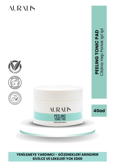 Auralis Peeling Tonik Pad Gözenek Sıkılaştırıcı Ve Arındırıcı 40 Adet