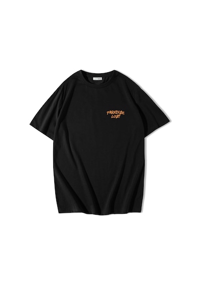Brz Collection Unisex Oversize Paradise Lost T-shirt-siyah Siyah