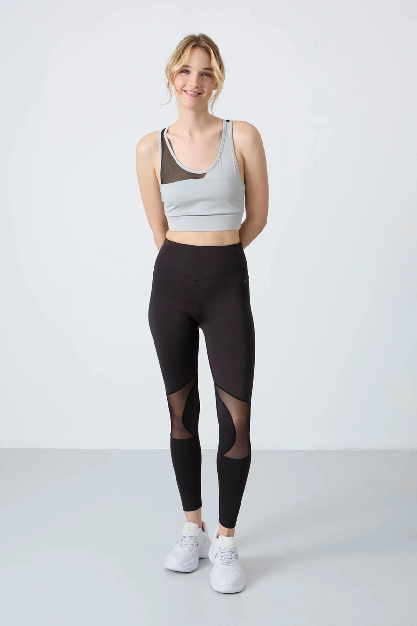 Tommy Life Siyah Esnek Standart Fit Performans Kadın Tayt Takım 95331 Çok Renkli