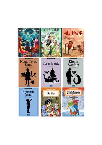 Ortaokul 4.5.ve 6.sınıf Muhteşem Terzi, Külüstür Çocuk,ali Nazik 9 Kitap Set