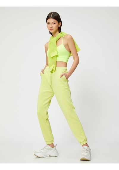 Koton Modal Karışımlı Jogger Eşofman Altı Sarı 3sak40181nk 3SAK40181NK153 Sarı