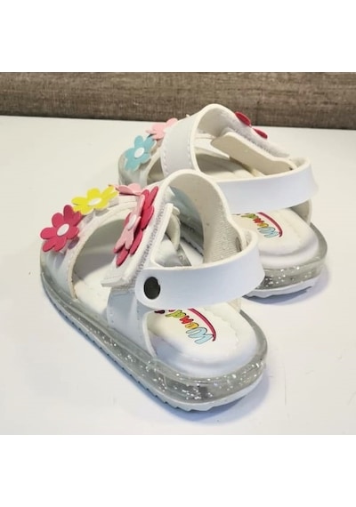 Wendy K45b Bebe Kız Sandalet Beyaz