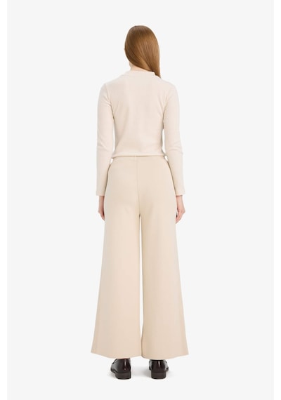 Defacto Wide Leg Triko Pantolon F1102ax25aubg155 Bej