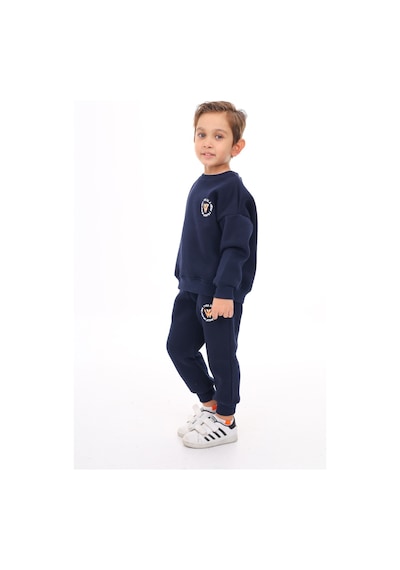 Toontoy Kids Toontoy Erkek Çocuk Nakışlı Eşofman Takım Lacivert