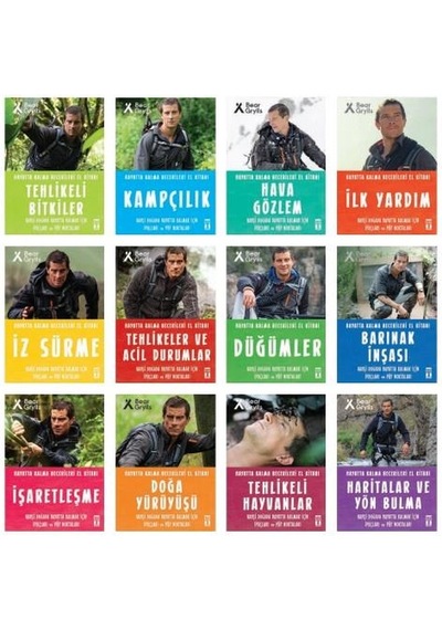 Bear Grylls Hayatta Kalma Becerileri Kamp Kitabı + Doğa Rotası 12