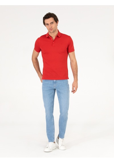 Cacharel Erkek Nar Çiçeği Tişört Basic 50265364-vr039 Kirmizi