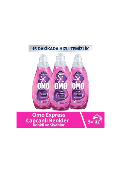 Express Fresh Capcanlı Renkler Renkli Ve Siyahlar Sıvı Çamaşır Deterjanı 3 X 1480 Ml