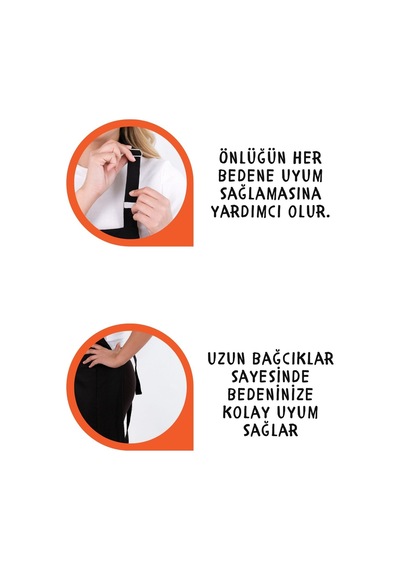 Star Ayar Askılı 5li Mutfak Önlüğü Seti Ayar Askılı Havlulu Önlük, Şapka, Eldiven, Tutacak Siyah-siyah-siyah