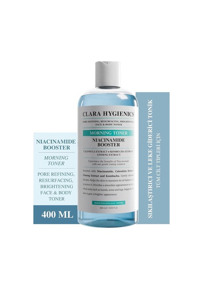 Niacinakarın Bölgesi Booster Firming Face And Body Vegan Morning Toner 400ml Tonik