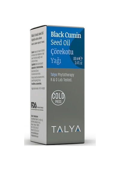 Talya Soğuk Sıkım %100 Saf ve Doğal Çörekotu Yağı 100 ML