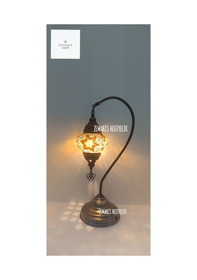 Şarjlı El Yapımı Otantik Mozaik Kuğu Metalik - 797424071 Metalik