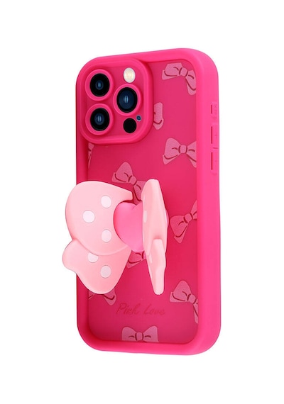 Zore Apple Uyumlu iPhone 14 Pro Kılıf Kamera Korumalı Figür Tasarımlı Kapya Kapak-pembe Koyu Pembe Koyu