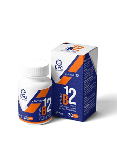 Evo Pharma Vitamin B12 İçeren Takviye Edici Gıda 30 Tablet