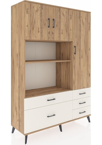 Hyperion Dolap 7 Raflı 5 Çekmeceli 3 Kapaklı 132x44x195 Çam-ç... Çam Hyperion Dolap 7 Raflı 5 Çekmeceli 3 Kapaklı 132x44x195 Çam-ç... Çam