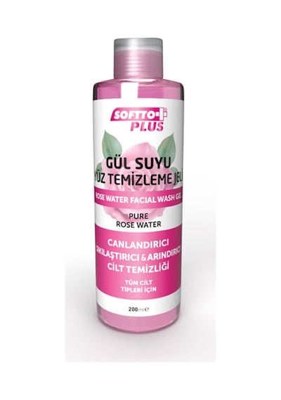 SOFTTO PLUS GÜL SUYU YÜZ  TEMİZLEME JELİ