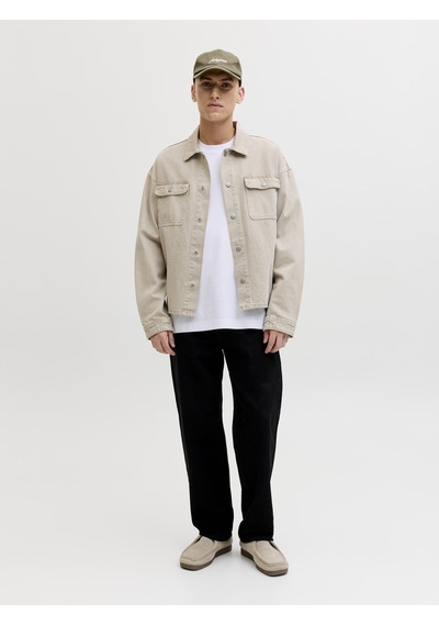 Jack&jones Jjebarron Tee Ss O-neck Noos Beyaz