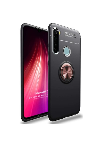 Microsonic Xiaomi Redmi Note 8T Kılıf Kickstand Ring Holder