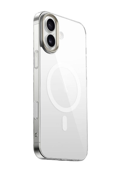 Nihcase Apple Uyumlu iPhone 16 Kılıf Magsafe Özellikli Şeffaf Arka Yüzey G-glass Kapak