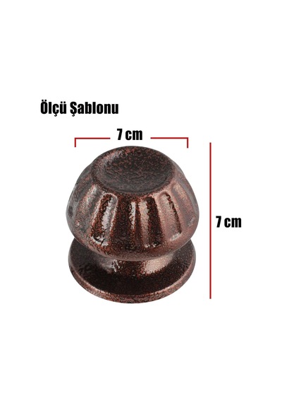 Kapı Kolu Baba Kapı Tokmağı Kapı Topuzu Kolu Metal Tokmak Bakır Diğer