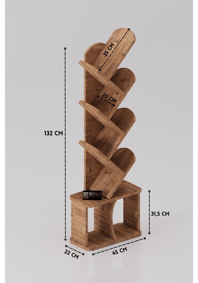 Kitaplık Modern Dekoratif Kitap Rafı Çok Katlı Kitap Standı Ofis Organizer Yaprak 7062 Ttaverten Kahverengi Kitaplık Modern Dekoratif Kitap Rafı Çok Katlı Kitap Standı Ofis Organizer Yaprak 7062 Ttaverten Kahverengi