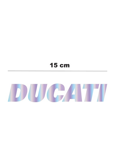 Hologram 15cm Ducati Sticker Etiket Modeli