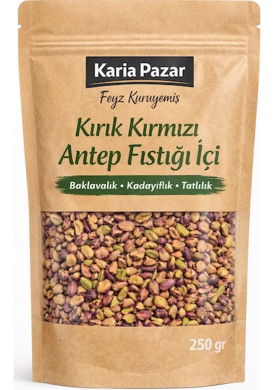 Kırık Kırmızı Antep Fıstığı Tatlılık Serpmelik 250 G 250 G