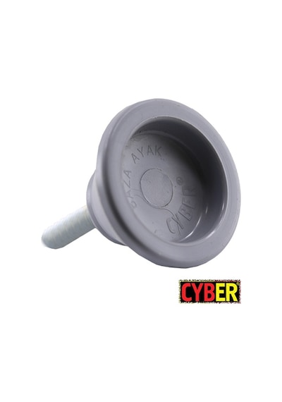 3-8''X30 Civatalı Plastik Baza Ayak Gri