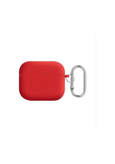 Fadex Apple AirPods 3.nesil İle Uyumlu Kılıf Askı Aparatlı Lansman Kırmızı