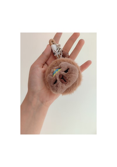 Peluş Çift Taraflı Şık Ayna Kahverengi Kahverengi