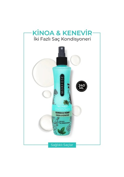 Tedar Çift Fazlı Kinoa & Kenevir Kondisyoner Fön Suyu 240 Ml - Mrfs Najmaddin