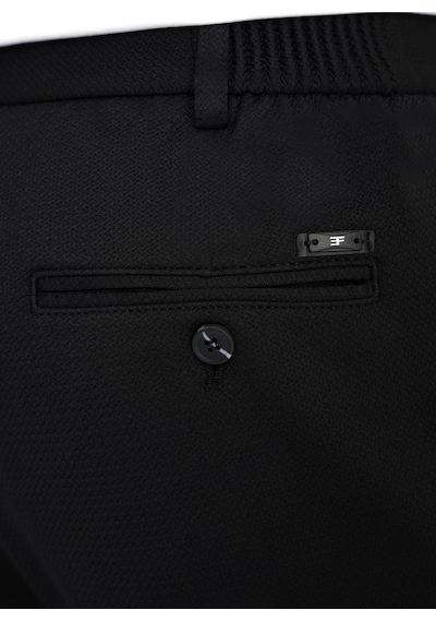 Comfort Fit Beli Lastikli Armürlü Dokuma Esnek Pamuk Siyah Jogger Pantolon P 1217