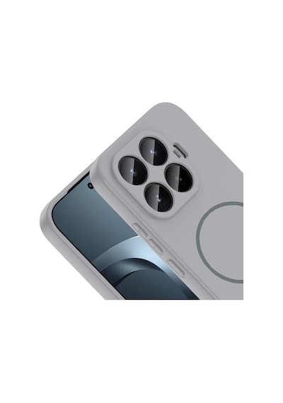 Xiaomi 17t Kılıf Magsafe Destekli Kamera Korumalı Yumuşak Silikon Pazarplus Mürdüm