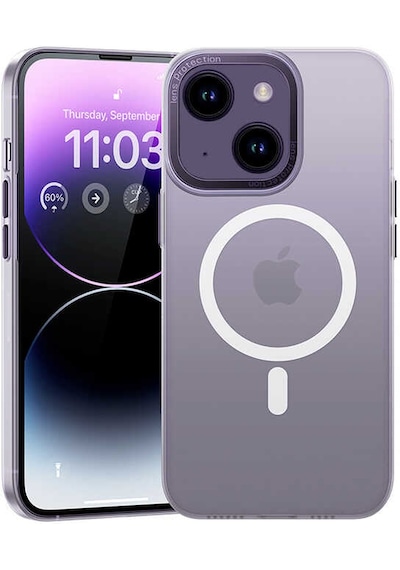 Benks Apple Uyumlu iPhone 14 Kılıf Sararmayan Wireless Şarj Destekli Benks Magnetik Haze Kapak ZORE-273703