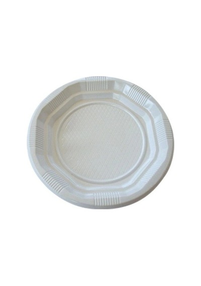 Plastik Tabak Kullan At Tabak 500'lü 17 Cm Beyaz Plastik Tabak Beyaz