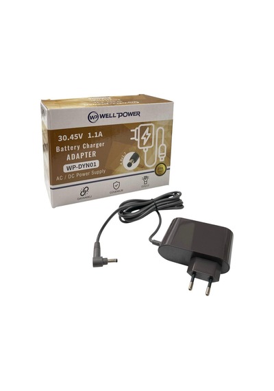 Wellpower Dyn01 30.45v 1.1a Şarjlı Süpürge Adaptörü 4.8x1.7mm Jak Fişli
