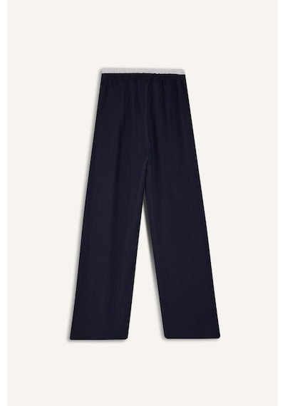 Defacto Baggy Fit Çift Cepli Normal Bel Standart Boy Tensel Pantolon F9743ax25hsnv200 Lacivert