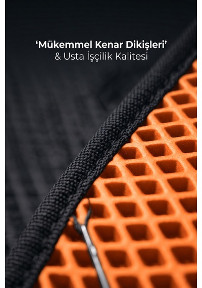 Otocraft Renault Trafic 2014-2024 Uyumlu Turuncu 3d Havuzlu Eva Ön Kabin Paspası Tek Parça Araca Özel