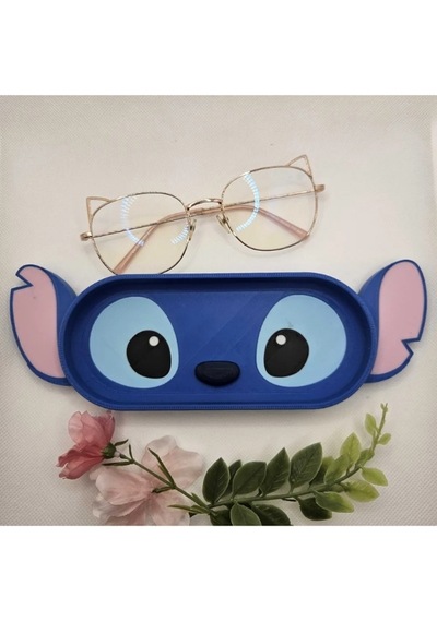 Stitch Tasarımlı Figür Tasarımlı Gözlük Tutucu Ve Çok Amaçlı Organizer