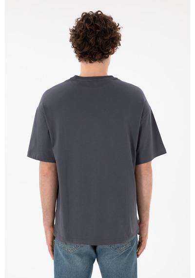 U.S. Polo Assn. Erkek Oversize Fit Bisiklet Yaka Antrasit Tişört 50305859-VR006 U.S. Polo Assn. Erkek Oversize Fit Bisiklet Yaka Antrasit Tişört 50305859-VR006