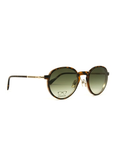 Snob Milano Special One Altın Leopar Titanyum Unisex Güneş Gözlüğü