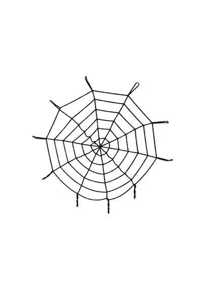 Halloween Cadılar Bayramı Örümcek Ağ Dekor Siyah 1.5 Metre N188 Tüm Yaşlar