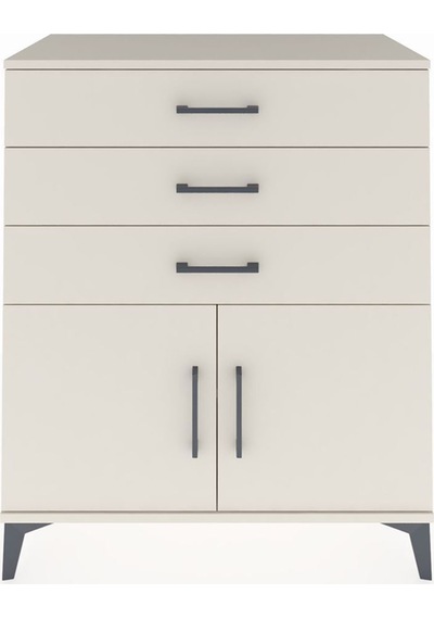 Hyperion Şifonyer Tek Raflı 3 Çekmeceli 2 Kapaklı 88x44x106 Aytaşı-aytaşı Aytası