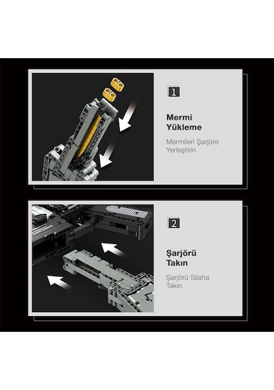 Reobrix 77004 M416 Assault Rifle Motorlu Yaratıcı Yapı Blok Seti Building Blocks - 1101 Parça