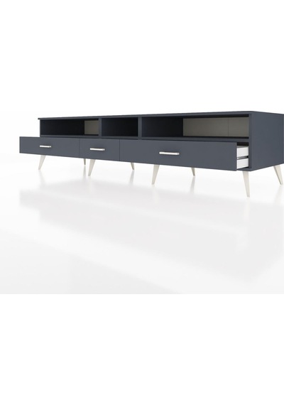 Kronos Tv Ünitesi 3 Raflı 3 Çekmeceli 220x59x51 Antrasit-antrasit Antrasıt/antrasıt - Antrasıt Kronos Tv Ünitesi 3 Raflı 3 Çekmeceli 220x59x51 Antrasit-antrasit Antrasıt/antrasıt - Antrasıt