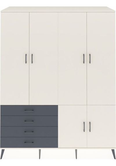 Kronos Gardrop 7 Raflı 4 Çekmeceli Tek Askılı 176x59x221 Aytaşı-aytaşı/antrasit Aytaşı/antrasit Kronos Gardrop 7 Raflı 4 Çekmeceli Tek Askılı 176x59x221 Aytaşı-aytaşı/antrasit Aytaşı/antrasit